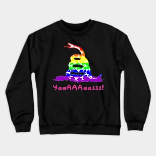 Gay Pride Gadsden Snake Crewneck Sweatshirt